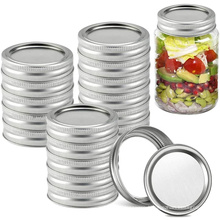 custom 16oz 500ml wide mouth glass mason jar canning jam food storage jar with split type metal lid